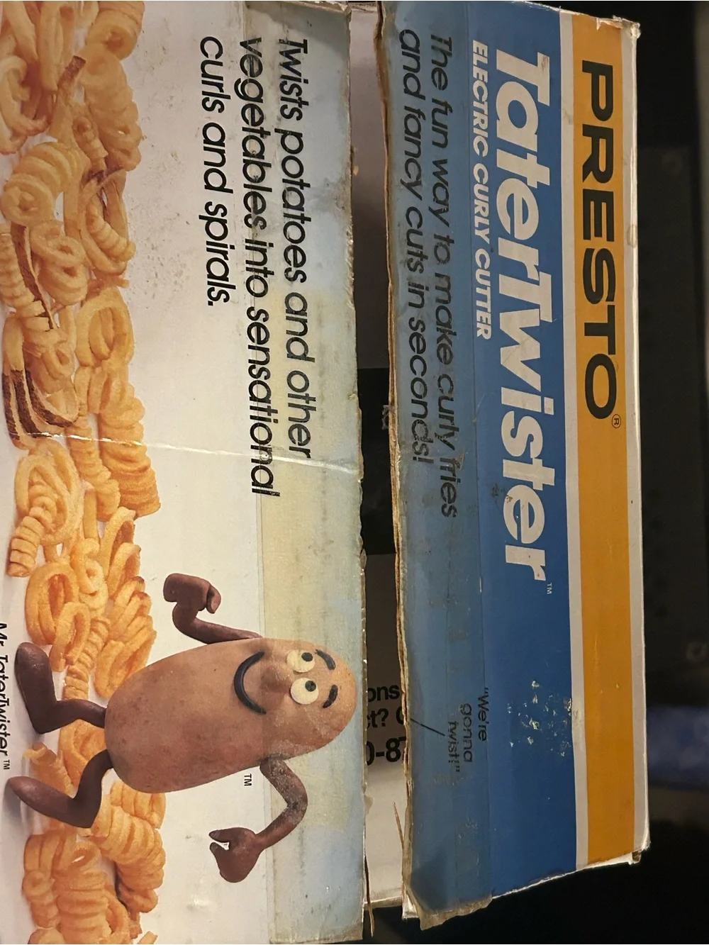 Vintage Presto TaterTwister Electric Curly Cutter – Original Box